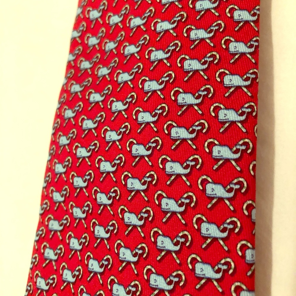 Vineyard Vines Red Christmas Tie